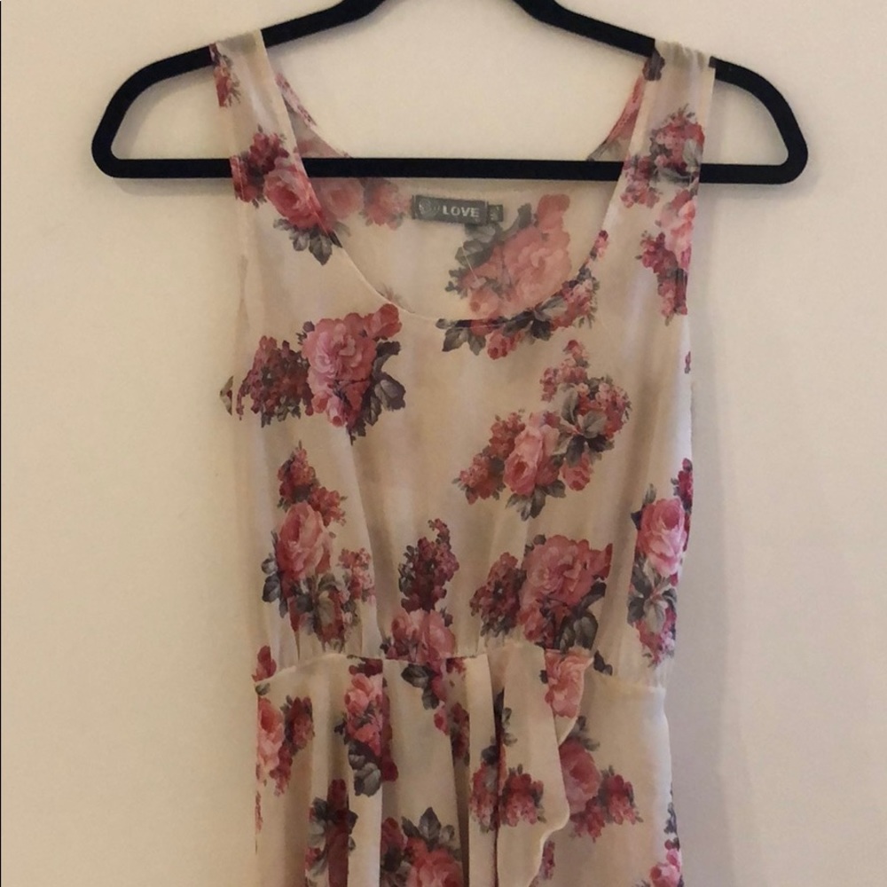 Hi low floral dress
